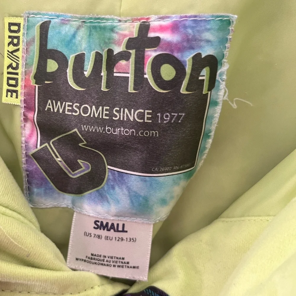 Burton girls Plaid Snow Pants - Picture 7 of 9